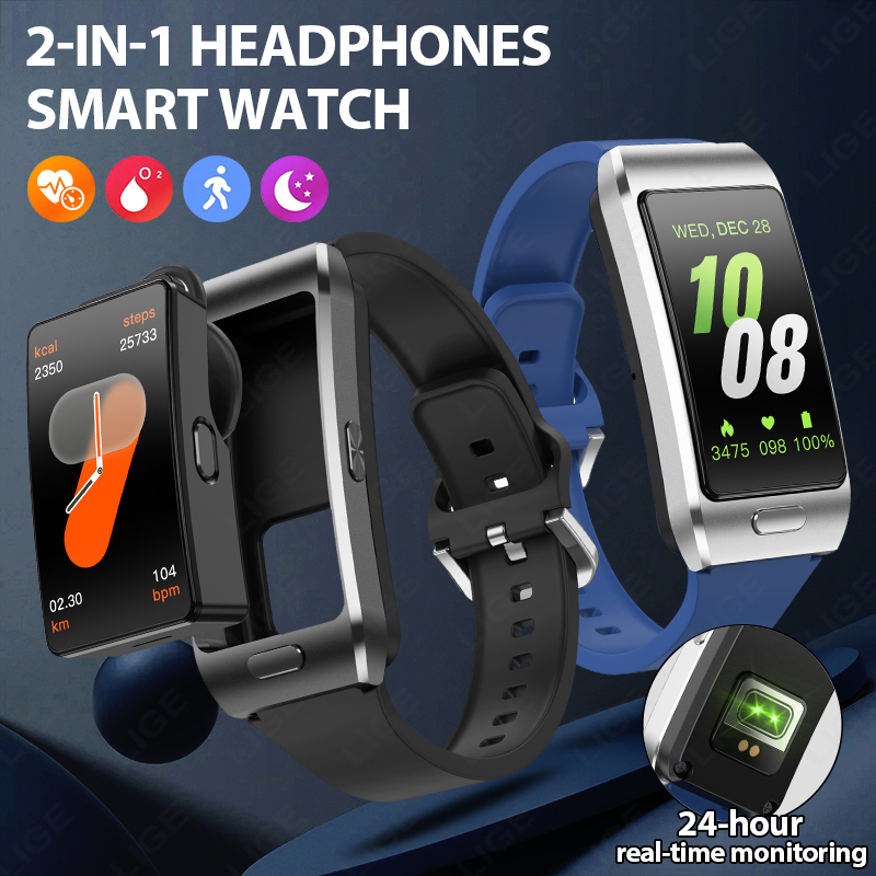 LIGE Neue Smartwatch mit Ohrhö – Wireless Earbuds Tws Bewertung und Preis