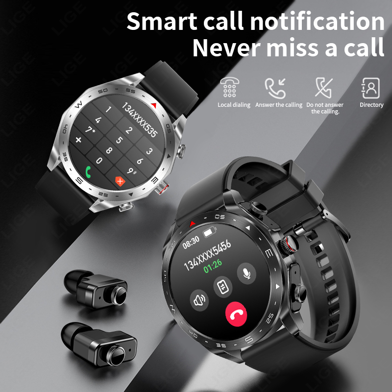 LIGE TWS 2-in-1 Smartwatch mit – Wireless Earbuds Tws Bewertung und Preis